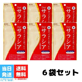 サラシア 100％ ダイエットサプリ Dietサラシア ダイエットサラシア 30カプセル 6個セット ROTTS ロッツ サプリメント 糖質制限 ダイエットサラシノール カロリー 糖質カット 痩せ菌サポート 油 血糖値 低糖質 サラシアエキス 炭水化物 送料無料