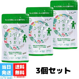 ユーグレナのちから 240粒 3個セット ミドリムシのちから 沖縄 石垣島 ユーグレナ サプリメント ラクトフェリン 乳酸菌 ローヤルゼリー 健康 元気 送料無料