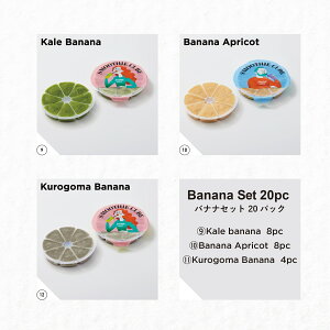 NEWスムージーキューブ 【BananaSet】定番!完熟バナナ3種類セット