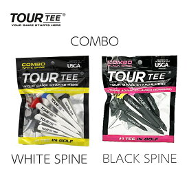 TOUR TEE COMBO ツアーティー コンボ 飛距離アップ USGA、R＆Aルール適合 追跡メール便 送料無料(ゆうパケット) ラウンド用品 ゴルフティー ショートティー+ロングティー
