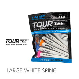 TOURTEE LARGE WHITE SPINE ツアーティ ラージ 追跡メール便(ゆうパケット)送料無料 USGA、R＆Aルール適合 ツアーティー ラウンド用品 飛距離アップ ゴルフティー ロングティー ORIGINAL オリジナル