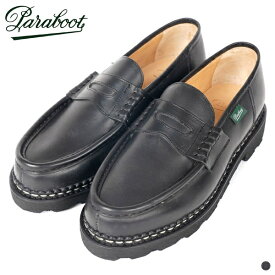 [クーポン 対象]【 パラブーツ 】 ランス 099412【 Paraboot 】 REIMS NOIR ローファー シューズ スリッポン 革靴 リスレザー フランス製 noir ブラック 黒 mens メンズ 男性 オンオフ兼用 カジュアル ビジネス ノルヴェイジャン製法