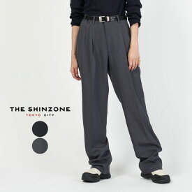 シンゾーン SHINZONE クライスラー パンツ タイプ2 CHRYSLER PANTS TYPE-2 レディース 2タック ボトム スラックス ウール ポリエステル 裏地 日本製 上品 モード カジュアル マニッシュ 24AMSPA11 [ 2024 FW 秋 冬 ]