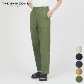 シンゾーン Shinzone ベイカー パンツ 15AMSPA18 BAKER PANTS パンツ ボトムス レディース ハイウエスト センタープレス ワーク ミリタリー 日本製 綿 定番 人気 THE SHIN ZONE オリーブ カーキ ネイビー ベージュ P0 32 34 36 38 40 [ SZ 春 夏 秋 冬 ]