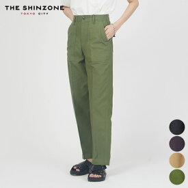 シンゾーン Shinzone ベイカー パンツ 15AMSPA18 BAKER PANTS パンツ ボトムス レディース ハイウエスト センタープレス ワーク ミリタリー 日本製 綿 定番 人気 THE SHIN ZONE オリーブ カーキ ネイビー ベージュ P0 32 34 36 38 40 [ SZ 春 夏 秋 冬 ]