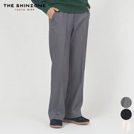 シンゾーン SHINZONE センター プレス パンツ 17SMSPA16 CENTER PRESS PANTS パンツ ボトムス スラックス レディース シンプル カジュアル 定番 日本製 ポリエステル ブラック グレー ホワイト P0 32 34 36 38 T0 [ 2024 SS 春 夏 秋 冬 ]