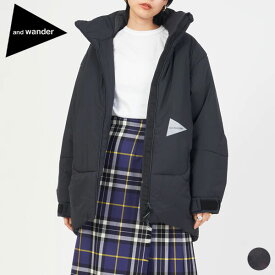 [クーポン 対象]【SALE 10％OFF】アンドワンダー and wander トップ フリース コート 5743231010 top fleece coat ライト アウター 羽織り レディース メンズ シンプル カジュアル アウトドア 中綿 通気 耐久性 ロフト性 インサレーション チャコール [ 2023 FW 秋 冬 ]