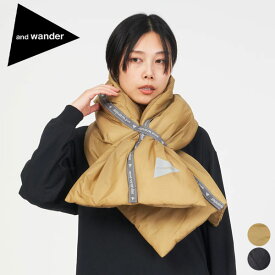 【SALE 5％OFF】アンドワンダー and wander プリマロフト リップ マフラー 5743287024 PRIMALOFT rip muffler 小物 メンズ レディース ユニセックス シンプル カジュアル デイリー 撥水素材 中綿 耐久性 ロフト性 ナイロン ブラック F [ 2023 FW 秋 冬 ]