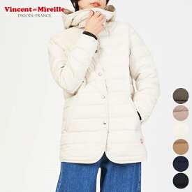 【SALE 40％OFF】ヴァンソン エ ミレイユ Vincent et Mireille ステッチレス ダウン ジャケット フード デタッチャブル VM232SD26010 STITCHLESS DOWN JKT HOOD DETACHABLE トップス アウター レディース カジュアル フード 軽量 [ 2023 FW 春 秋 冬 ]