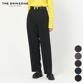 シンゾーン Shinzone クライスラー パンツ 21AMSPA01 CHRYSLER PANTS スラックス ロング ボトム レディース 2タック 日本製 定番 カジュアル きれいめ 無地 黒 ブラック グレー ネイビー ブラウン チャコール PP P0 32 34 36 [ 2024 SS 春 夏 秋 冬 ]