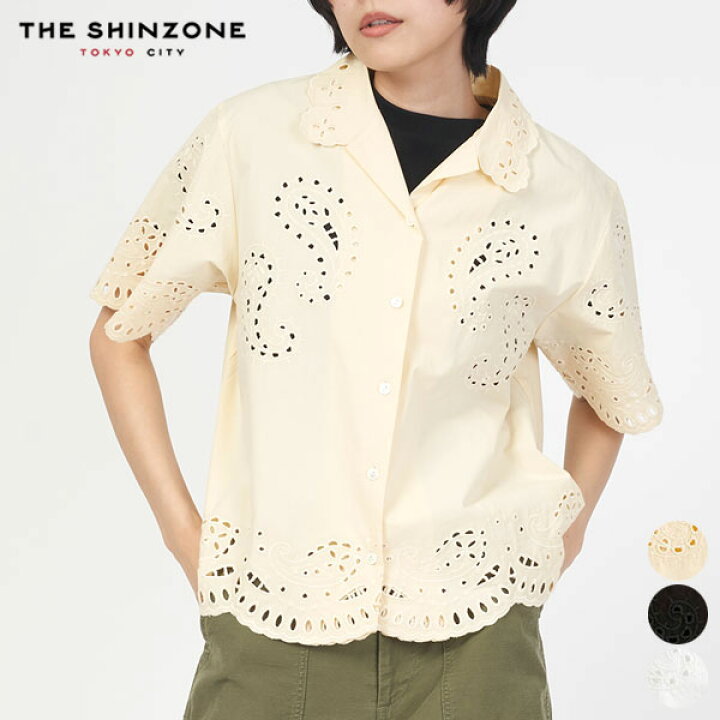 楽天市場】シンゾーン SHINZONE ペイズリー オープンカラー シャツ 
