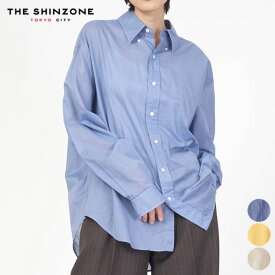 【24SS新作】シンゾーン SHINZONE シアー ダディ シャツ 24MMSBL09 SHEER DADDY SHIRTS トップス ブラウス 羽織り 長袖 レディース シンプル カジュアル トラッド BD ボタンダウン ゆったりシルエット コットン 日本製 P0 RS [ 2024 SS 春 夏 ]