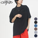 【SALE 60％OFF】キャルトップ CALTOP オープンカラー ショートスリーブ シャツ ART-3003 OPEN COLLAR S/S SHIRTS トップス 羽織り メンズ シンプル カジュアル 開襟 半袖 無地 ポリエステル カルトップ S M L [ 2024 SS 春 夏 ]