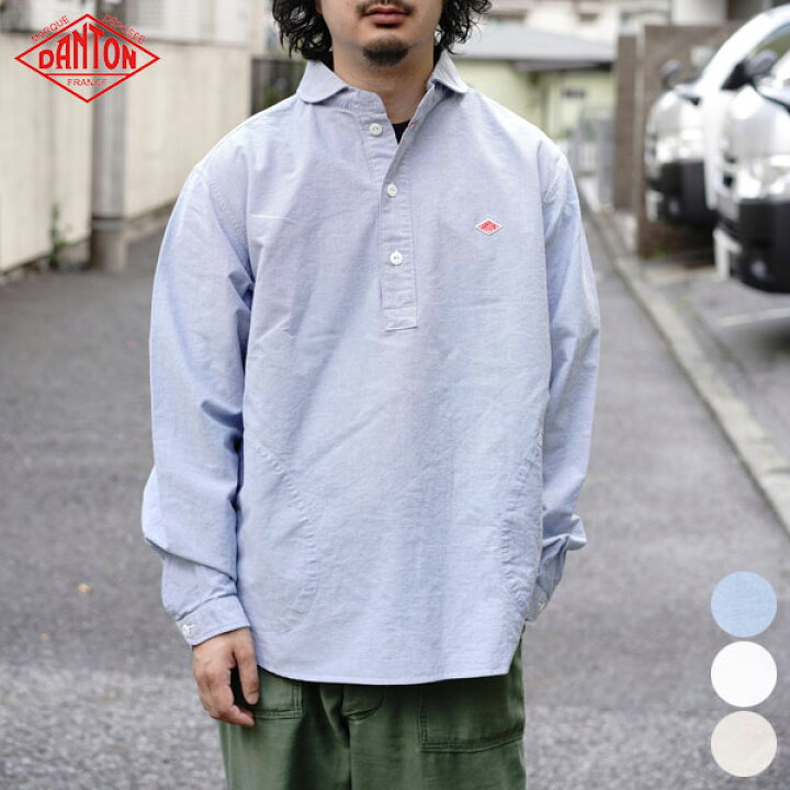 楽天市場】ダントン DANTON メンズ ラウンドカラー プルオーバー 