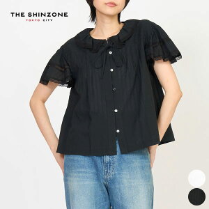 �ySALE�I20��OFF�z�y26SS�V��z�V���]�[�� SHINZONE ���[�X �u���E�X LACE BLOUSE ���f�B�[�X �g�b�v�X ���� �V���c ���� ������ ���B���e�[�W�� �T�b�J�[���n �R�b�g�� �� ���l�� �� ���{�� 26MMSBL08 [ 20