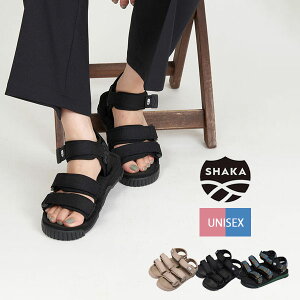 �y26SS�V��z�V���J SHAKA �l�I�o���W�[ NEO BUNGY �����Y ���f�B�[�X ���j�Z�b�N�X �T���_�� �X�|�T�� �C ���߉\ �X�g���b�v �x���N���d�l �ې􂢉\ �O���b�v�� EVA �A�E�g�h�A 22�`29cm SK-104 [ 2