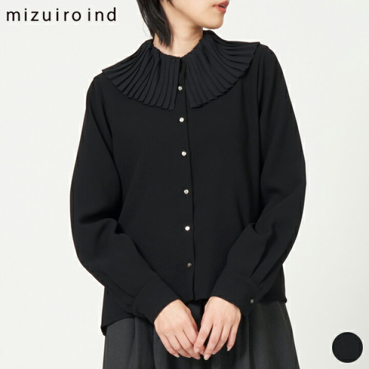 楽天市場】ミズイロインド mizuiro ind プリーツ カラー シャツ pleats  