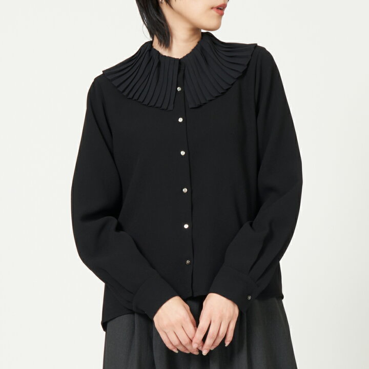 楽天市場】ミズイロインド mizuiro ind プリーツ カラー シャツ pleats 