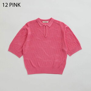 �ySALE 40��OFF�z�V���]�[�� SHINZONE �u���C�g ���[�X �j�b�g �|�� BRIGHT LACE KNIT POLO ���f�B�[�X �g�b�v�X ���� �j�b�g ���B���e�[�W�� ���� �K���҂� ���[���� �u���b�N �s���N �C�G���[ 25SMSNI05 [ 2