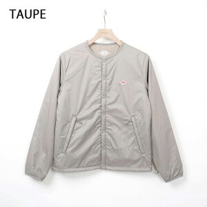 _g DANTON fB[X CT[V J[X WPbg INSULATION COLLARLESS JACKET fB[X  m[J[ iCf Xibv{^ ubN g[v #DT-A0632 SNT [ 2025 SS t H