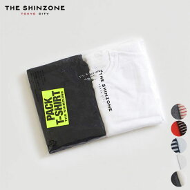 シンゾーン SHINZONE パック Tシャツ 20SMSCU66 PACK TEE 2点セット トップス レディース シンプル カジュアル トラッド 半袖 無地 クルーネック コットン 日本製 マルチ ボーダー ホワイト ネイビー レッド F0 [ 2025 FW 春 夏 秋 冬 ]