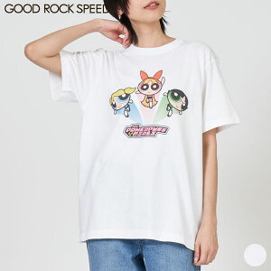 �ySALE 40��OFF�z�O�b�h ���b�N �X�s�[�h GOOD ROCK SPEED �p���[ �p�t �K�[���Y T�V���c POWER PUFF GIRLS Blossom&Bubbles&Buttercup Tee ���f�B�[�X �g�b�v�X ���� �z���C�g 25FWA001W [ 2025 SS �t �� ] [��]