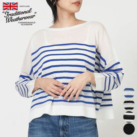【SALE 30％OFF】トラディショナル ウェザーウェア Traditional Weatherwear リン ニット シアー LYNE KINT レディース トップス 長袖 カットソー 透け感 ニット ドロップ ショルダー ボートネック 手洗い可 L251THKPO0359SE [ 2025 SS 春 夏 秋 ]