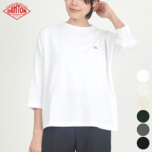 �y25FW�V��z�_���g�� DANTON �N���[ �l�b�N �v���I�[�o�[ 3/4�X���[�u CREW NECK P.O 3/4 SLEEVES #DT-C0131 TCB ���f�B�[�X �g�b�v�X 7���� ������� ���C�h�V���G�b�g ���n �����|�C���g �J�W���A�� �V��