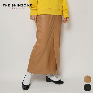 �ySALE 80��OFF�z�V���]�[�� SHINZONE �V���Z�e�B�b�N ���U�[ �X�J�[�g SYNTHETIC LEATHER SKIRT 22MMSSK04 [Z][��10]