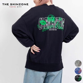 【25FW新作】シンゾーン SHINZONE クレメンタイン スウェットシャツ CLEMENTINE SWEATSHIRT　25AMSCU14 レディース トップス 長袖 アメリカン バックプリント ミニ裏毛 薄手 コットン 綿100 [ 2025 FW 秋 冬 ]