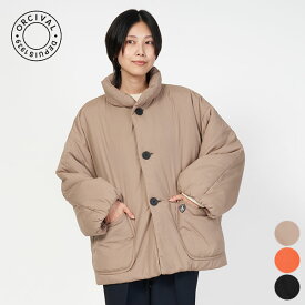 【SALE 20%OFF】[ 再入荷 ] オーシバル ORCIVAL スタンドカラー ブルゾン STAND COLLAR BLOUSON レディース 長袖 アウター 中綿 防寒 丸いシルエット ソフトな肌触り ノーステッチ 首元まで暖かい 羽織 #OR-A0580 BTT オーチバル [ 2025 FW 秋 冬 ]