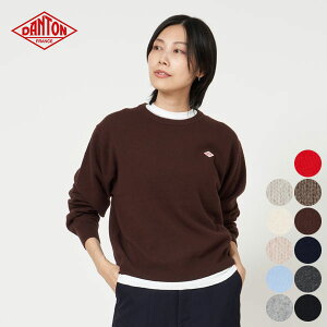 y25FW VFׁz_g DANTON  E[ N[lbN jbg vI[o[ fB[X CREW NECK P.O L/S gbvX S |Cg ubN uE O[ IW bh #DT-D0027 LMW [ 