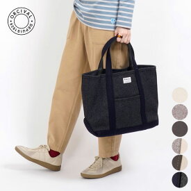 [ 再入荷 ] オーシバル ORCIVAL ヘビー メルトン トート バッグ 中 ミディアム HEAVY MELTON TOTE BAG MEDIUM レディース メンズ ハンド サブ 鞄 ウール シンプル ワンポイント ロゴ カジュアル #OR-H0240 HML [ 2025 FW 秋 冬 ]