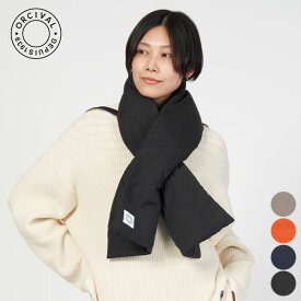 【SALE 30%OFF】[ 再入荷 ] オーシバル ORCIVAL パデッド スカーフ ふんわり マフラー PADDED SCARF レディース メンズ 防寒 ネックウォーマー 冬小物 シンプル ワンポイント ロゴ 無地 カジュアル #OR-H0326 BTT [ 2025 FW 秋 冬 ]