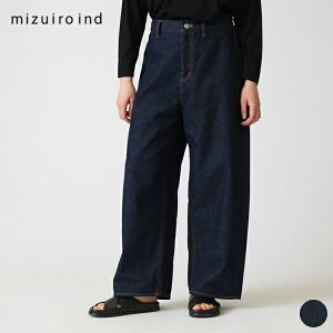�iSALE�I25��OFF�j�y�ē��ׁz�~�Y�C���C���h mizuiro ind �n�C�E�G�X�g ���C�h �f�j�� high waist denim PT 1-260030 ���f�B�[�X �p���c �{�g�� ���B���e�[�W �����Y���C�N �����N�b�V������ �x���g���[�v 