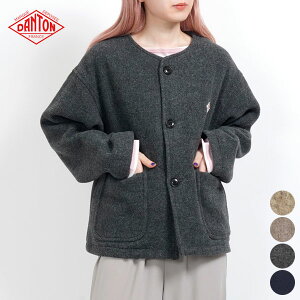 y25FW VFׁz_g DANTON fB[X E[ CgpC J[X WPbg DT-A0013 WLP COLLARLESS JACKET Vv m[J[ AE^[  ʋN |Cg S [ 2025 FW H ~