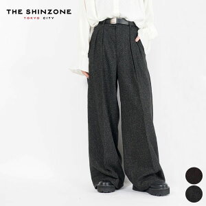 �ySALE 35��OFF�z�V���]�[�� SHINZONE �W���[ ���C�h �g���E�U�[ JOSE WIDE TROUSERS 25AMSPA05 ���f�B�[�X �p���c �{�g�� �c�[�^�b�N �n�C�E�G�X�g ���C�h �w�����{�[�� ���{�� [ 2025 FW �t �H �~ ] [��]