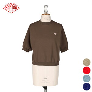 �y26SS�V��z�_���g�� DANTON �n�[�t �X���[�u �N���[ �l�b�N HALF SLEEVE CREW NECK ���f�B�[�X �g�b�v�X ���� �J�b�g�\�[ ���� �j�b�g �n�C�Q�[�W �V���v�� ���n �����|�C���g #DT-D0135 YSD [ 2026 SS �t ��