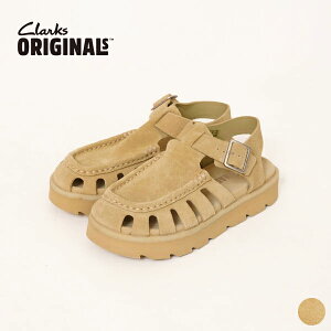 �y26SS�V��z�N���[�N�X CLARKS ���A �o�b�N�� Meare Buckle. ���f�B�[�X �V���[�Y �C �T���_�� �t�B�b�V���[�}�� �����r�[ �y�� �X�G�[�h �N���[�v�\�[�� 26181025 [ 2026 SS �t �� ] [S��]