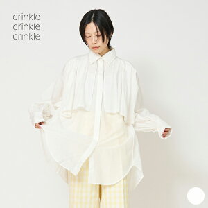 �i�X�[�p�[SALE�I40��OFF�j �y26SS�z�N�����N�� �N�����N�� �N�����N�� crinkle crinkle crinkle ���[�N �t���� �V���c yoke frill shirts ���f�B�[�X �g�b�v�X ���� �u���E�X ���� ������ ������� �d�˒� ��