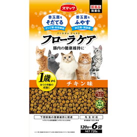 スマック フローラケア CAT チキン味 720g 成猫用 全猫種用 キャットフード ドライフード 国産