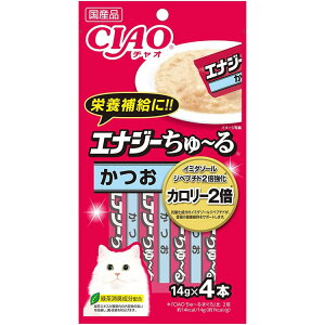 チャオ ちゅ〜る CIAO ちゅーる エナジー エナジーちゅ〜る かつお 4本入り 猫用おやつ 猫おやつ 猫用ふりかけ キャットフード チャオ いなばペットフーズ 正規品