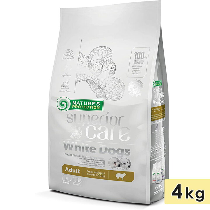楽天市場】ネイチャーズプロテクション ホワイトドッグ 4kg ラム 