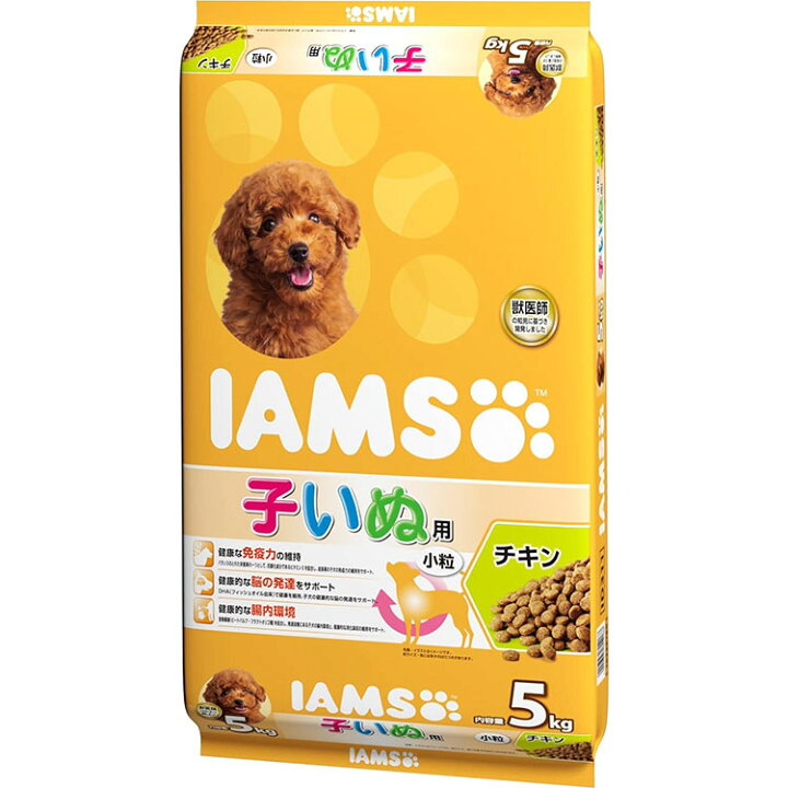 楽天市場】アイムス 12か月までの子いぬ用 チキン 小粒 5kg 子犬用 