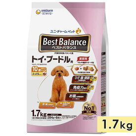 ベストバランス トイプードル用 1.7kg 成犬用 10歳以上用 ふっくら仕立て ドッグフード ソフトドライフード 犬用総合栄養食 シニア犬用 ユニチャーム ペットケア Best Balance 正規品