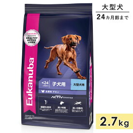 【賞味期限2027/3/11】ユーカヌバ ラージ パピー 2.7kg 子犬用 大型犬用 チキン 生後24カ月まで 2歳まで ドッグフード ドライフード Eukanuba 正規品