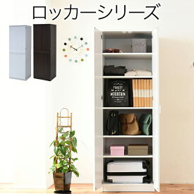 【送料無料】 収納にあわせて組み合わせる Lista リスタ ロッカーシリーズ 整理タンス （幅60cm 高さ180cm）　FRM-0120 DB/WH