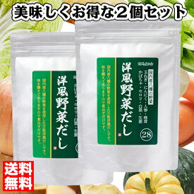 お得な2個セット 野菜だし だしパック 【洋風野菜だし】 6g x 28袋 やさいだし パックだし 出汁パック 野菜 洋風だし だし だしの素 出汁 粉末 ポイント 消化 ブイヨン 【送料無料】　対馬友の会