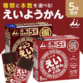 えいようかん チョコえいようかん 井村屋 防災 栄養かん 非常食 5年保存 お菓子 備蓄 災害食 防災用品 防災食 防災食品 防災グッズ 防災セット ようかん 備蓄食 詰め合わせ 保存食