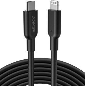 �y3.0m�z Anker PowerLine II USB-C & ���C�g�j���O�P�[�u�� MFi�F�� USB PD�Ή� �}���[�d iPhone 14 / 13 / 12 / SE(��3����) �e��Ή� (3.0m �z���C�g)